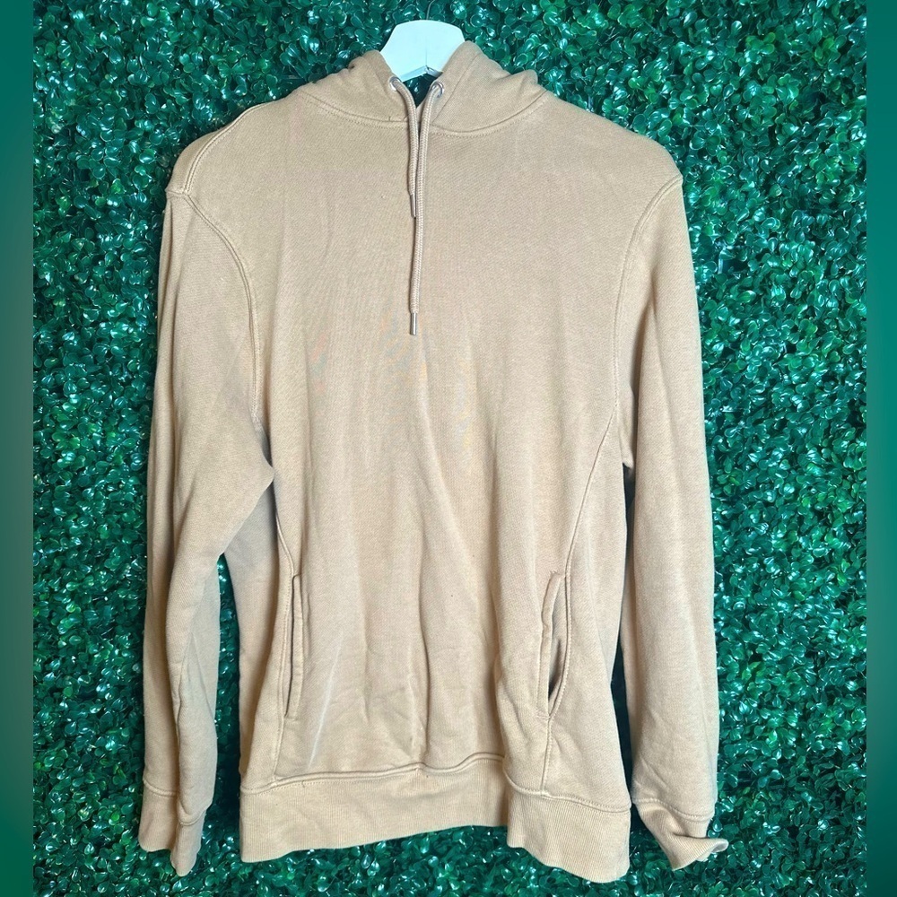 Men’s H&M Tan Regular Fit Relaxed Fit Hoodie Size Small